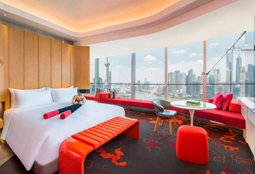 اتاق استاندارد با تخت بزرگ, W Shanghai  The Bund