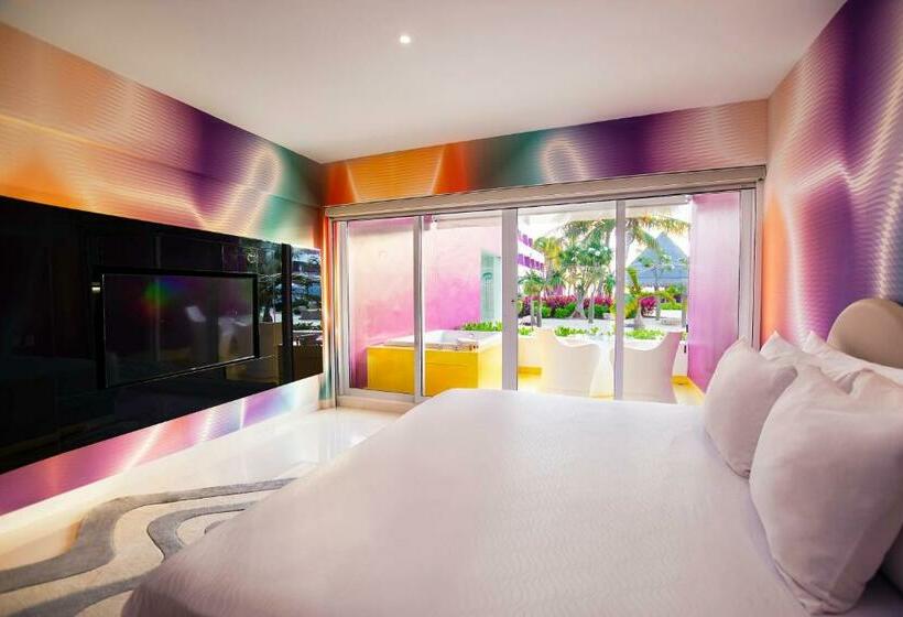 חדק דלוקס עם ג'קוזי, Temptation Cancun Resort  All Inclusive  Adults Only