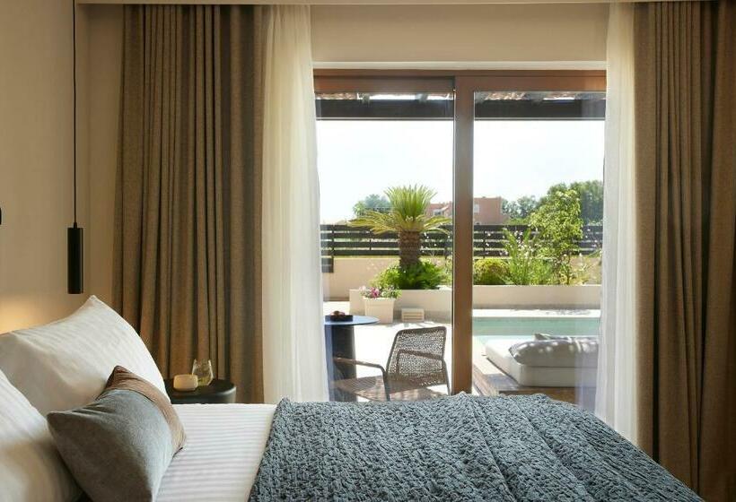 جناح مزود بحمام سباحة, Asterion Suites & Spa   Designed For Adults