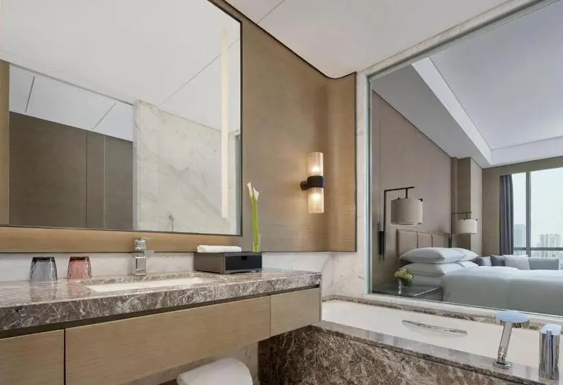 Habitación Estándar 2 Camas Matrimonio, Baotou Marriott