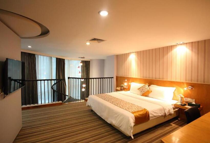 Delüks Üç Kişilik Oda, Landscape Fashion Hotel Guangzhou East Station