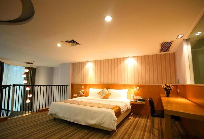 Delüks Üç Kişilik Oda, Landscape Fashion Hotel Guangzhou East Station