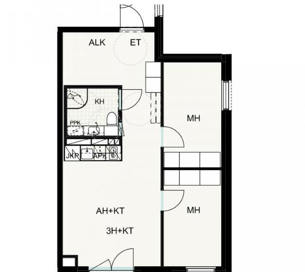 Apartamento 2 Dormitórios, Forenom Aparthotel Tampere Kaleva