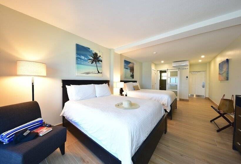 스탠다드 룸 더블 침대 2개, Sun Tower Hotel & Suites On The Beach