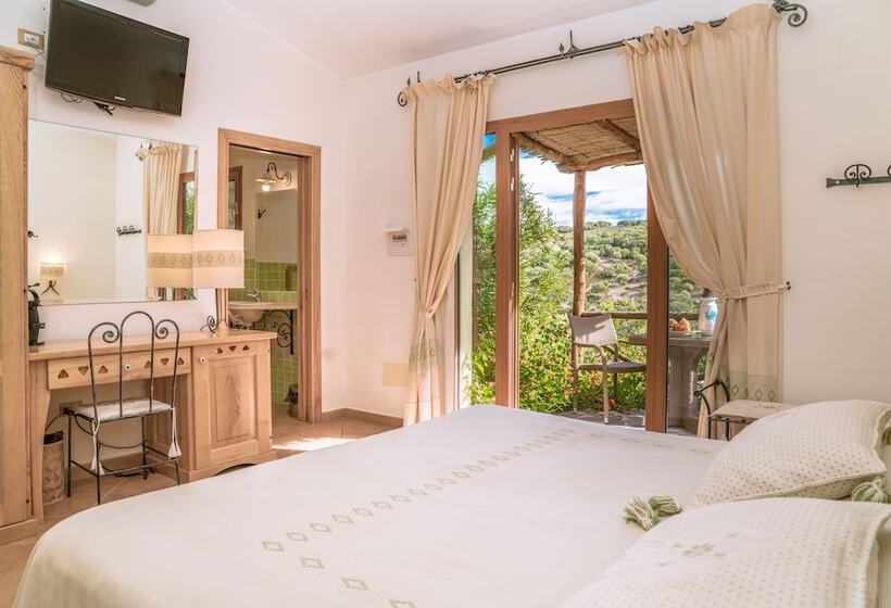 חדר סטנדרט לשלושה עם נוף לגינה, Aldiola Country Resort