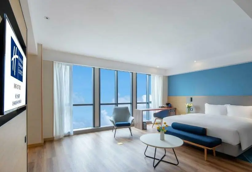 キングサイズベッドのデラックスルーム, Holiday Inn Express Changsha Shengfu, An Ihg