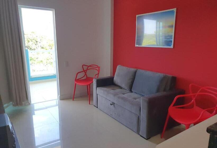 침실 1개 발코니 아파트, Flat Entre Mar E Lagoa Ii