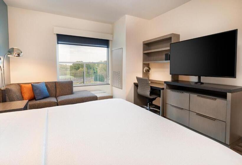 带大床的标准工作室, Hyatt House Nashville Airport
