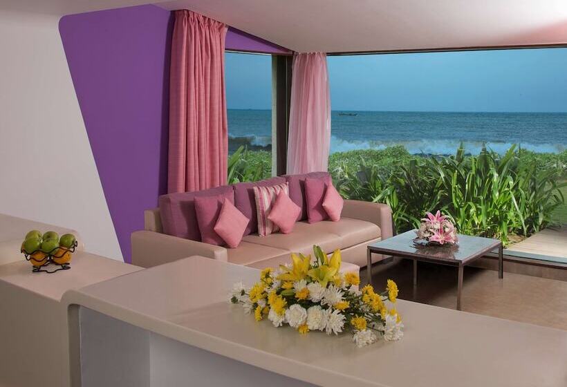 Villa 1 Makuuhuone Merinäkymä, Radisson Blu Resort Temple Bay Mamallapuram