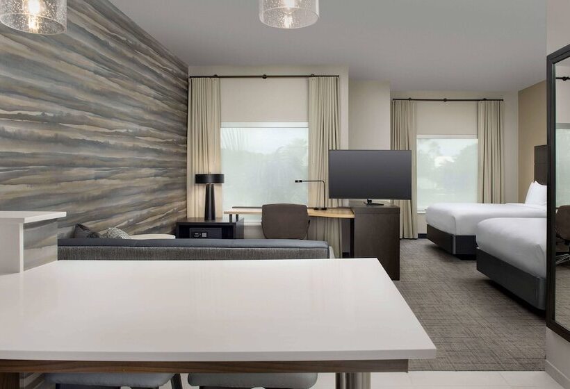 استودیو استاندارد با چشم‌انداز باغ, Residence Inn Doral Mall Area