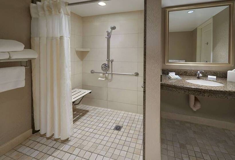 身障者適用ダブルベッド付きスタンダードルーム, Revery Toronto Downtown, Curio Collection By Hilton