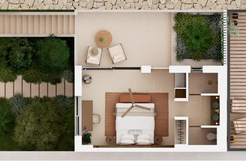 庭の見えるジュニアスイート, The Olivar Suites