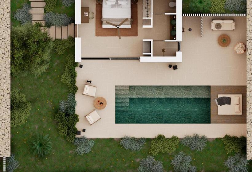 Люкс с Бассейном, The Olivar Suites