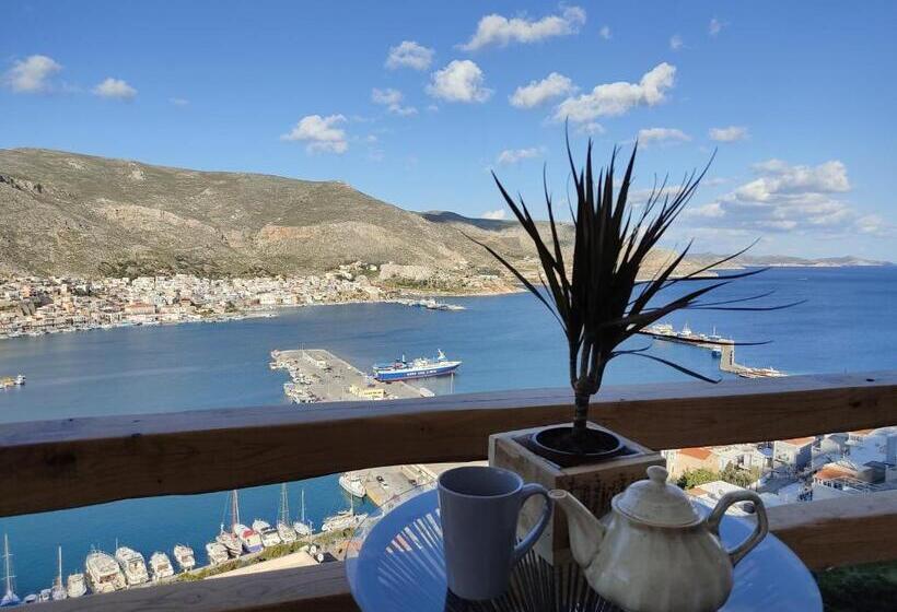 침실 1개 바다 전망 아파트, Spongia Apartments Kalymnos