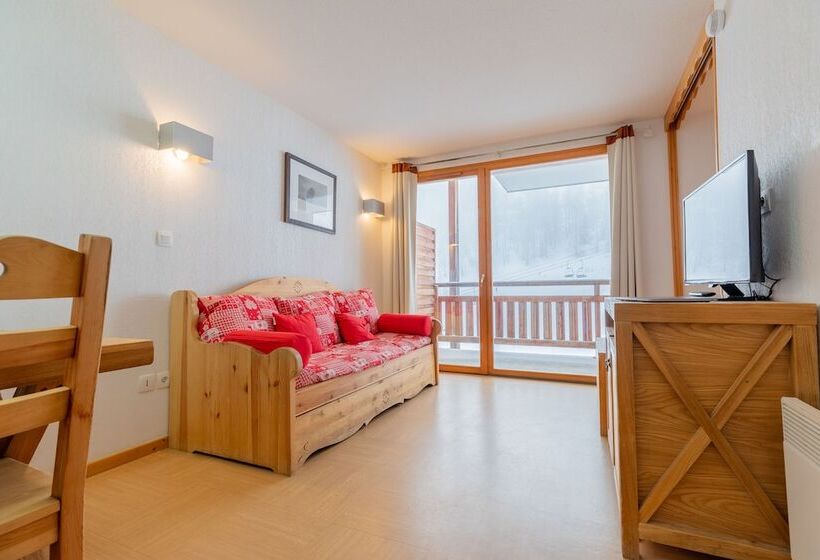 דירת חדר, Madame Vacances Residence Le Parc Des Airelles