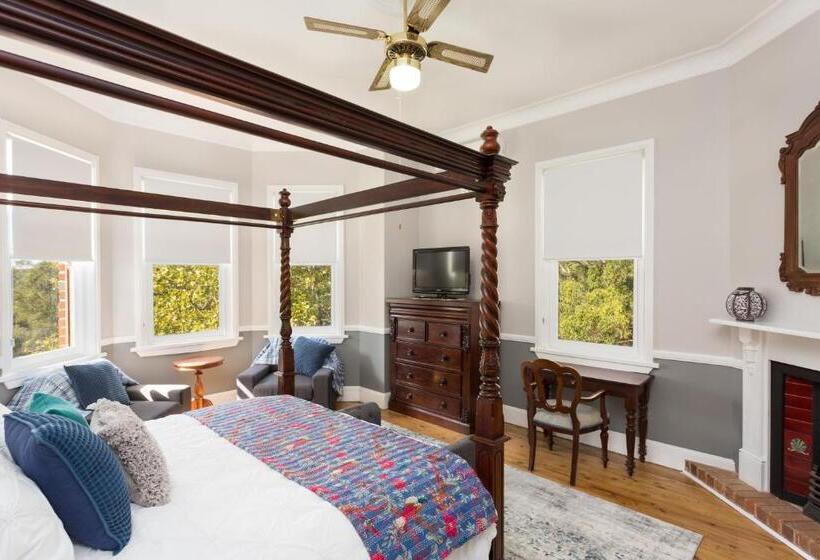 חדר דחוקס עם מיטת קינג, Palmyra B&b