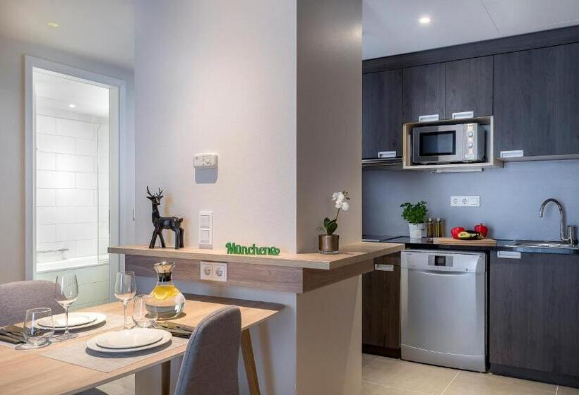 带1个卧室的行政公寓, Citadines Arnulfpark Munich