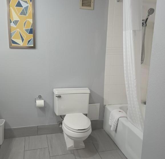 身障者適用クイーンサイズベッドルーム, Rodeway Inn & Suites