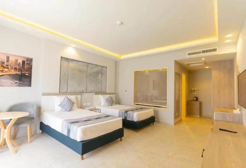 Deluxe-huone Puutarhanäkymä, Aladdin Beach Resort