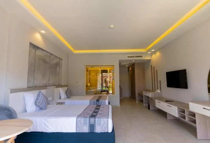 Deluxe-huone Puutarhanäkymä, Aladdin Beach Resort