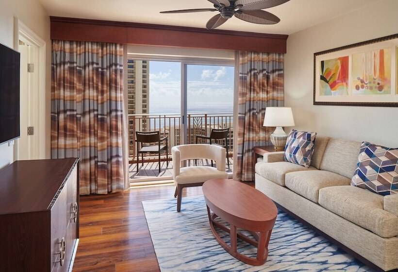 סוויטה נוף לים, Hilton Grand Vacations Club Grand Waikikian Honolulu