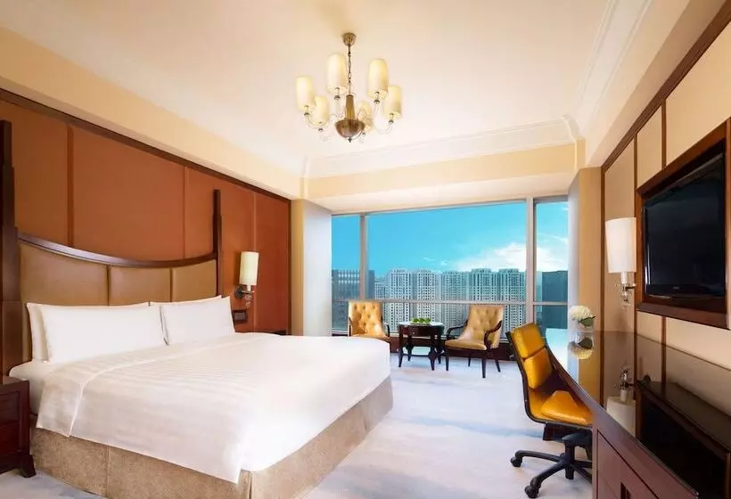デラックスルーム, Shangri La Wenzhou A Panoramic View Of The River, Adjacent To Wenzhou International Convention And E