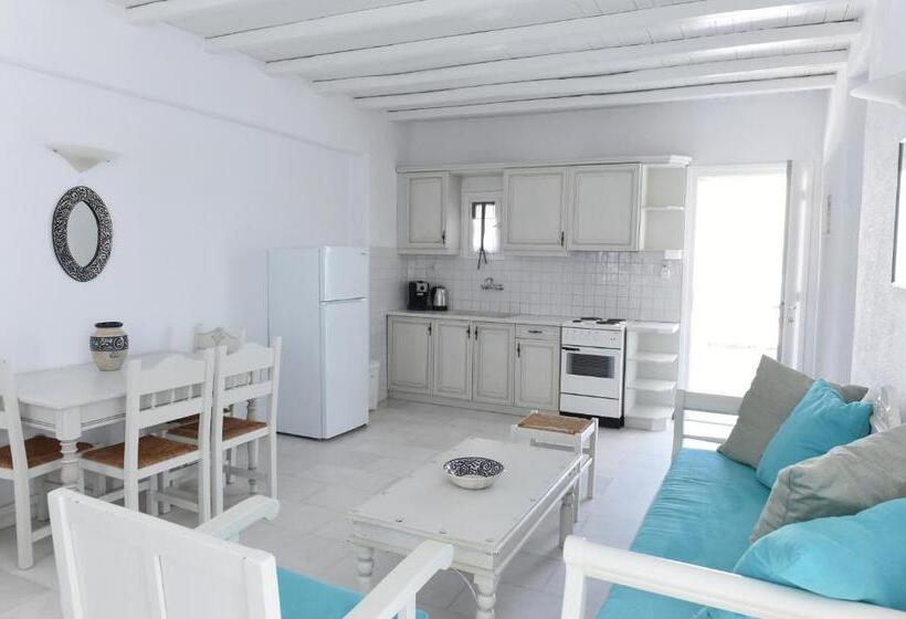 带1间卧室的公寓侧面带海景, Anthos Apartments