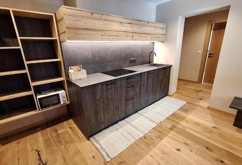 带1个卧室的带阳台的公寓, Alpenspitz Appartements   Garni   B&b