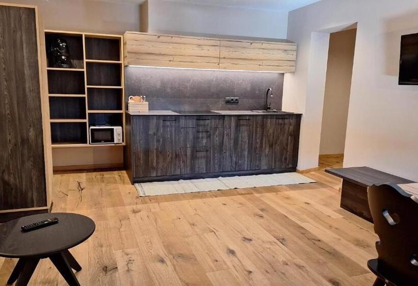 带1个卧室的带阳台的公寓, Alpenspitz Appartements   Garni   B&b