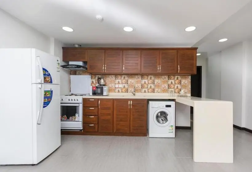 ３ベッドルームアパートメント, اطلالة الشرفة 1 للشقق المخدومة Terrace View 1