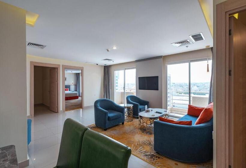 آپارتمان لوکس 1 خوابه, Wahaj Boulevard Hotel Apartmentوهج بوليفارد للشقق الفندقية