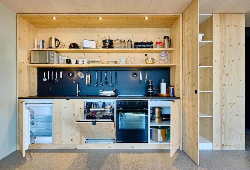 带1个卧室的豪华公寓, Apart Hotel Adelboden Am Dorfplatz