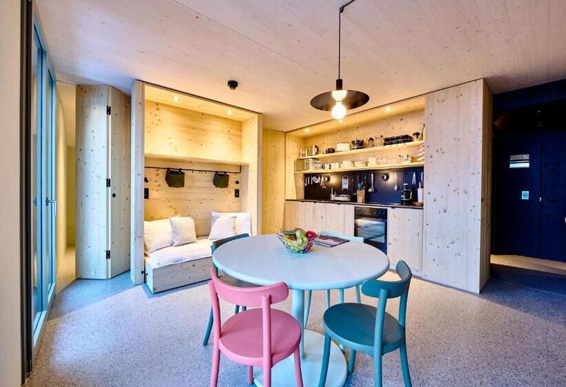 带1个卧室的豪华公寓, Apart Hotel Adelboden Am Dorfplatz