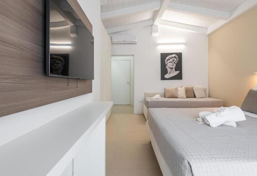 اتاق استاندارد سه تخته با چشمانداز استخر, Palazzo Michelangelo