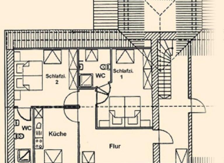 Апартаменты 2 Спальни, Pension Rosengärtchen