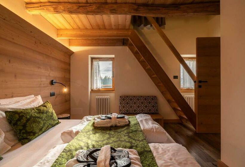 בית, חדר שינה 1, Casera Pian Grand Wellness Lodge