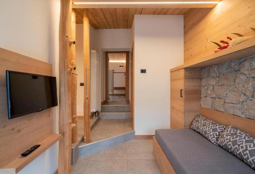 דירת חדר, Casera Pian Grand Wellness Lodge