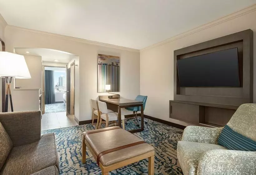 ダブルベッドスタンダードルーム, Embassy Suites By Hilton Tampa Downtown Convention Center