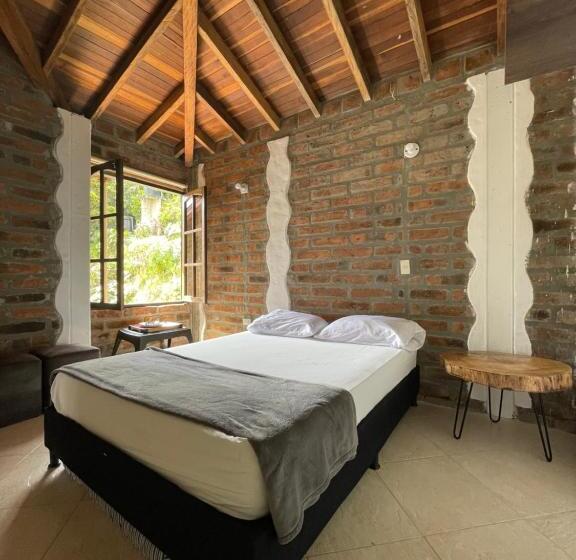 غرفة قياسية مع حمام خارجي, Finca Hotel Tierra Verde