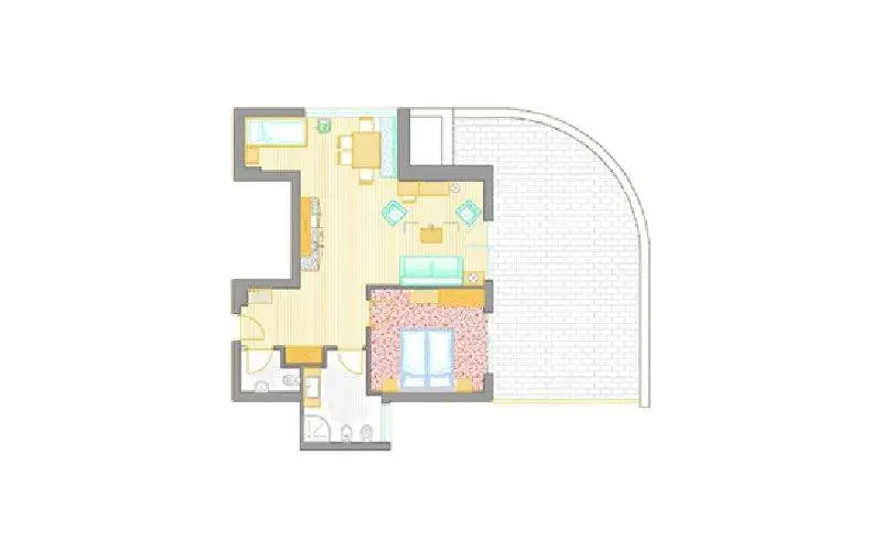 Huoneisto 1 Makuuhuone Terassi, Apparthotel Gartenresidence Nalserhof
