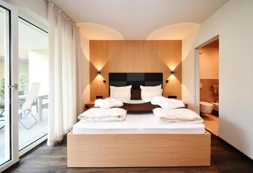 Deluxe-huoneisto 1 Makuuhuone, Apparthotel Gartenresidence Nalserhof