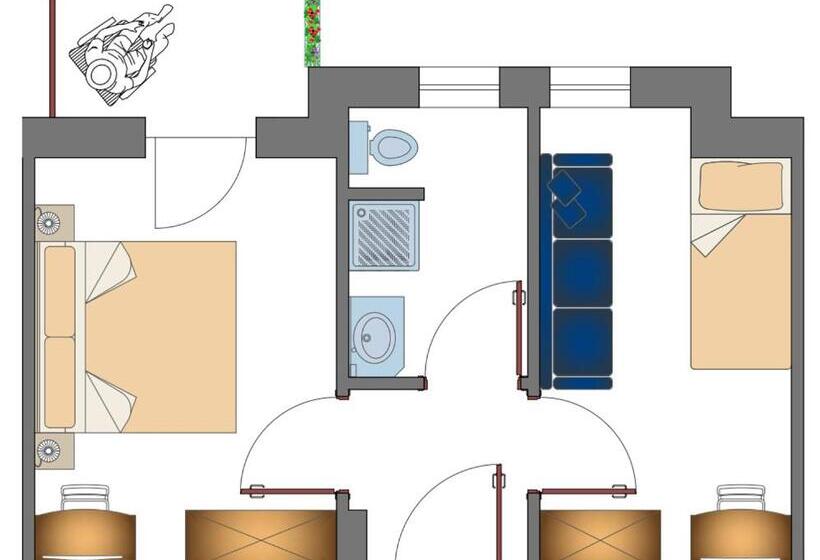 ファミリールーム, Garni Sonnegg