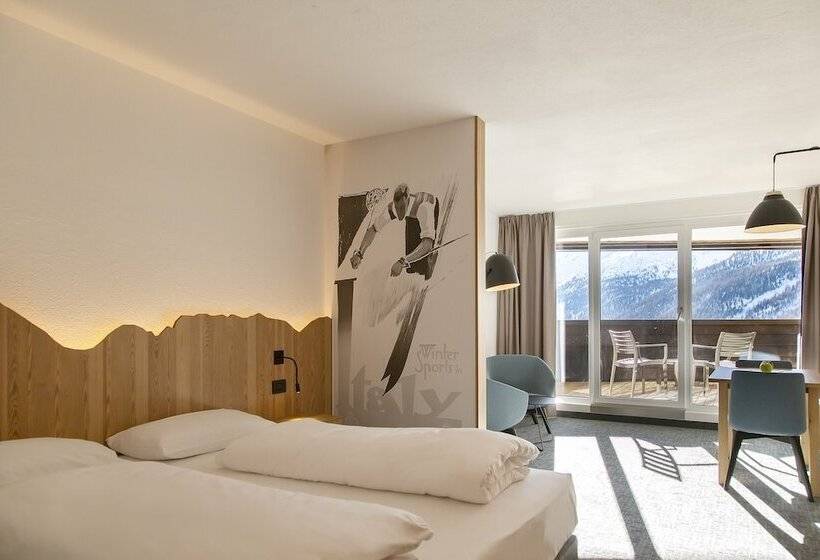 חדר משפחתי, Blu Hotel Senales   Hotel Zirm