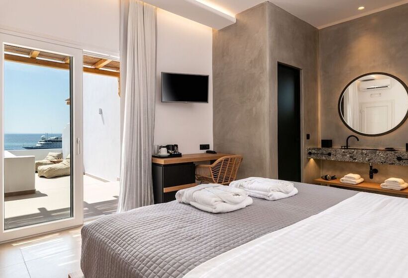 חדר דלוקס נוף לים, Avra Mykonos