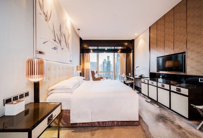 이그제큐티브 룸 킹사이즈 침대, Hilton Shenzhen Futian