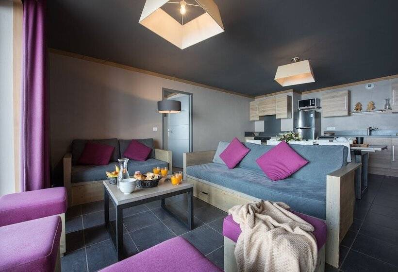 Апартаменты 3 Спальни, Cgh Résidences & Spas Les Chalets Du Soleil Contemporain