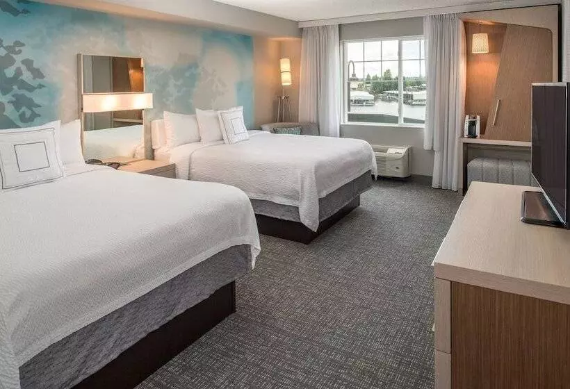 ２ダブルベッドのスタンダードルーム, Courtyard By Marriott Portland North