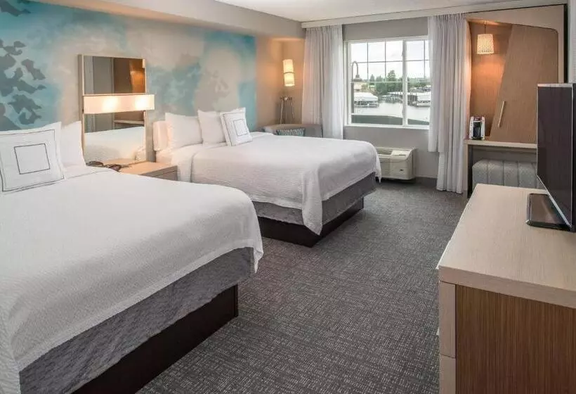 ２ダブルベッドのスタンダードルーム, Courtyard By Marriott Portland North