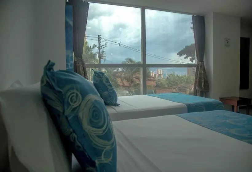 2ダブルベッドのスタンダードルーム, Greenview Medellin By St Hoteles