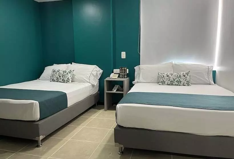 2ダブルベッドのスタンダードルーム, Greenview Medellin By St Hoteles